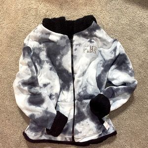 VS PINK sequin/Sherpa/reversible sweatshirt NWT